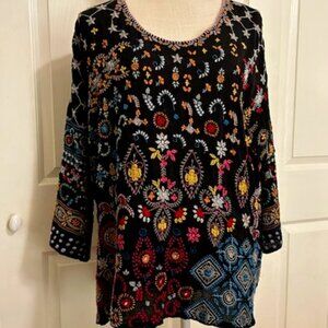 Johnny Was Embroidered top